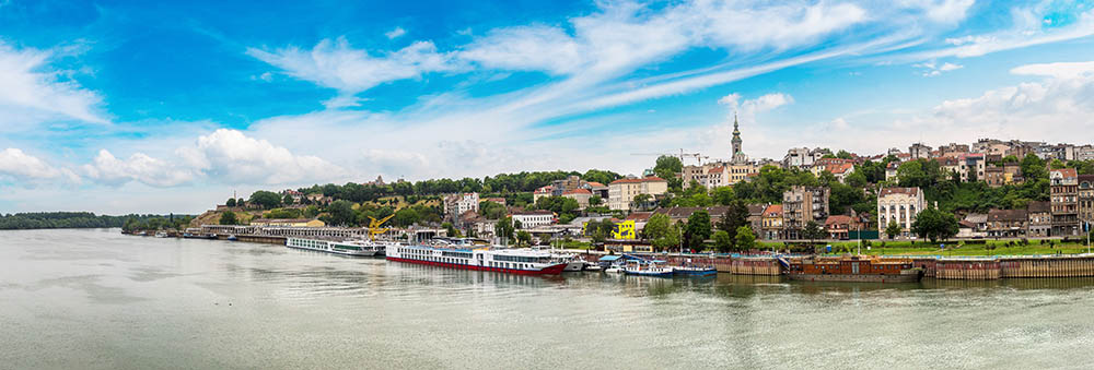 Danube in Belgrade, immage produced by MEC